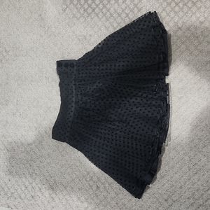 Vintage Complice Black Two Tier Mini Skirt size 8 US (small waistline)